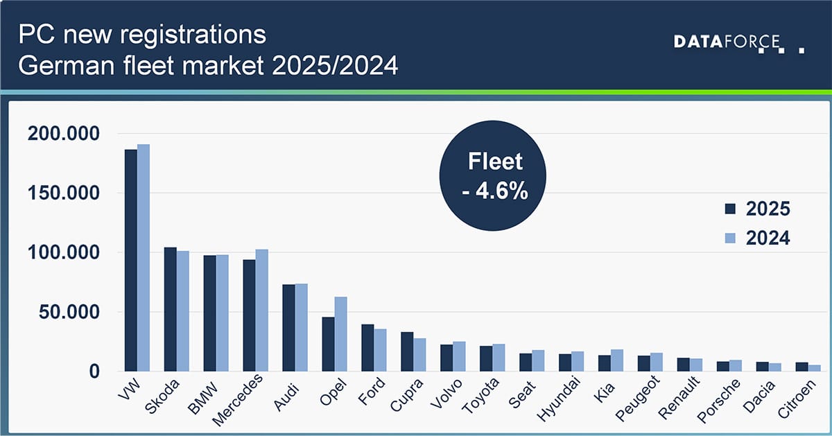 20260122-dataforce-fleet market 2025-infographic-1-web PC new registrations German fleet market 2025/2024