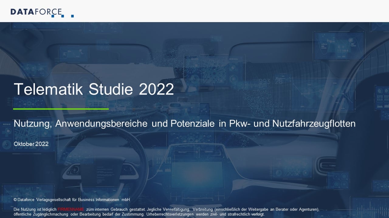Dataforce Telematik Studie Teaser Seite 1
