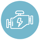 Icon für Motorisierung und Leistung