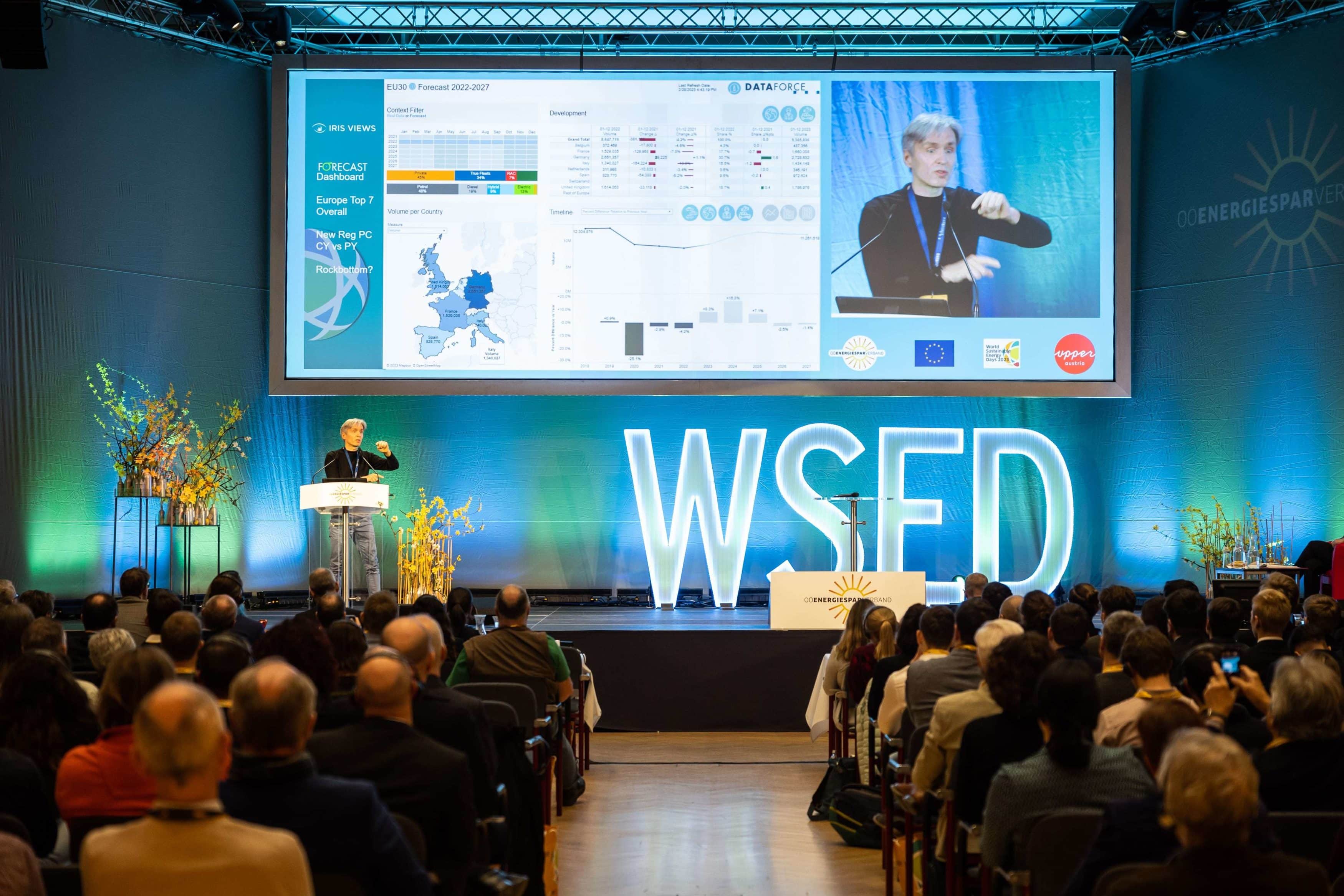 Marc Odinius speakting at WSED 2023